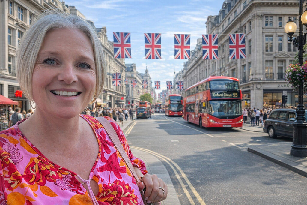 Megan on Oxford Street.