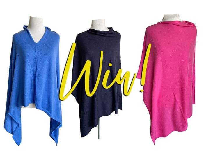 Cashmere poncho giveaway!
