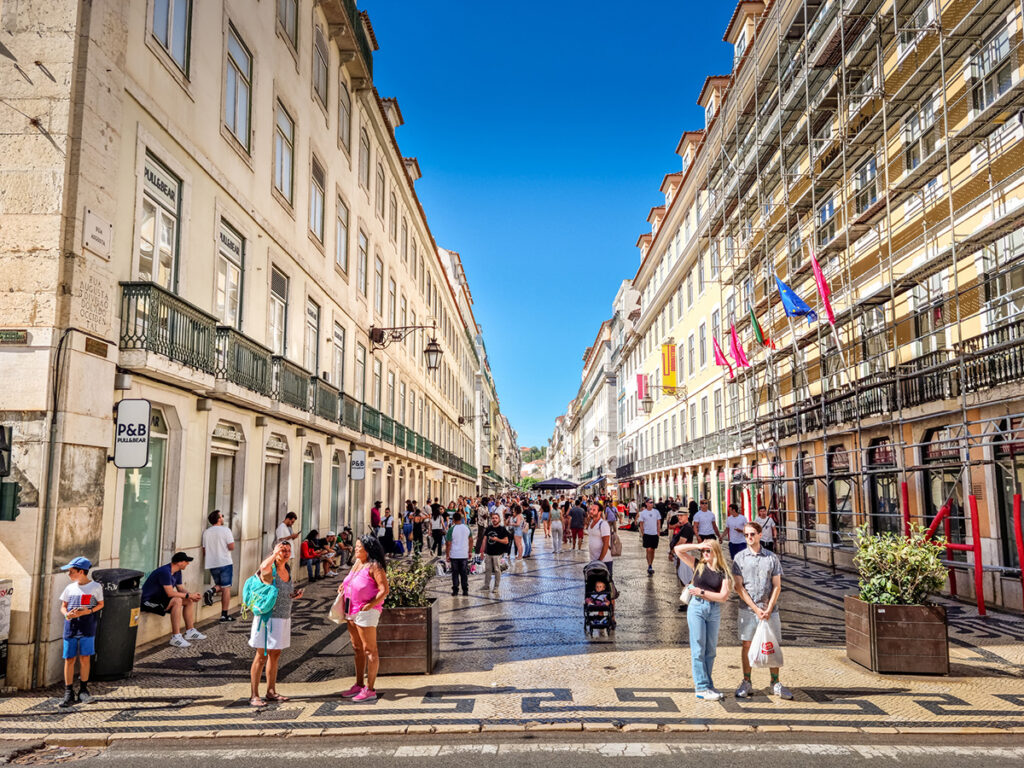 Shop along Rua Augusta