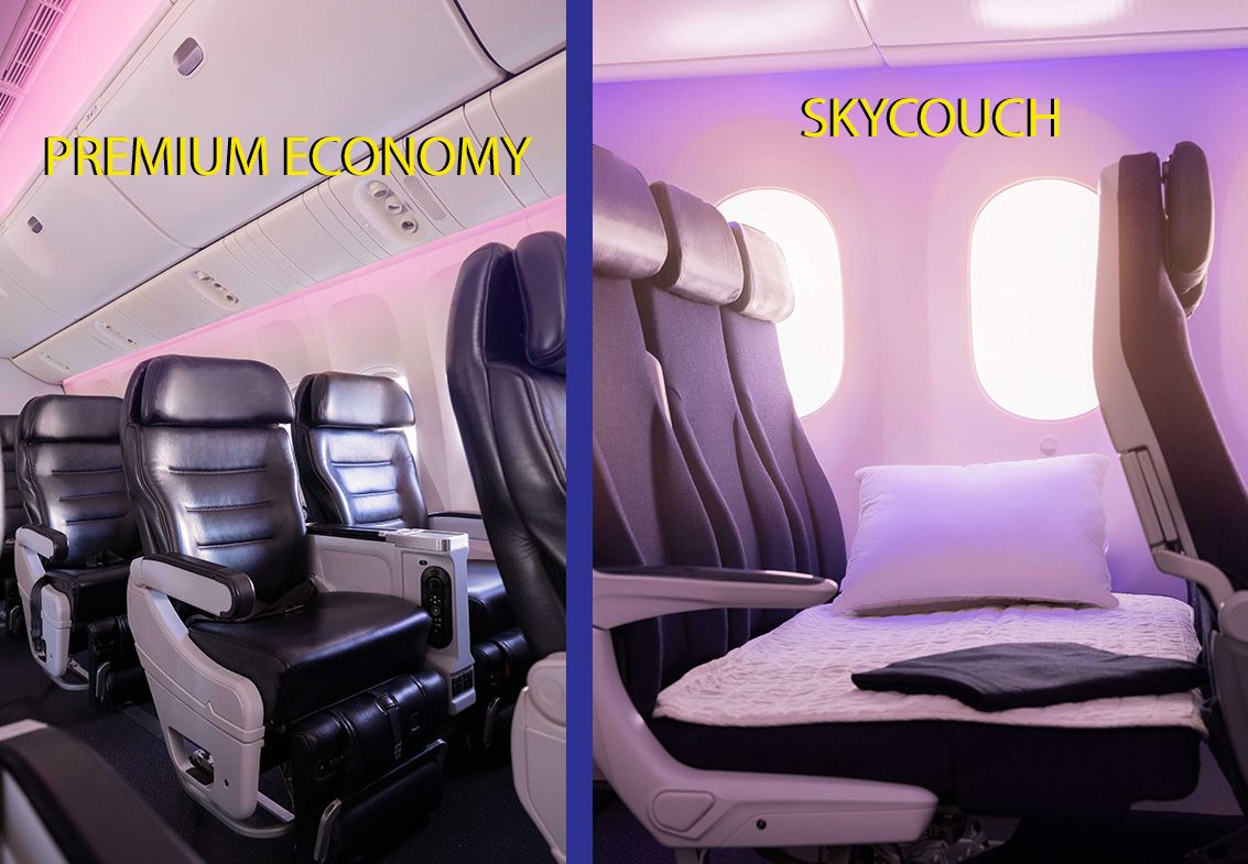Air New Zealand Premium Economy v Skycouch Review