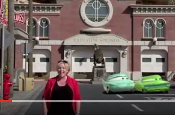 I presented a v cool Cars Land promo!