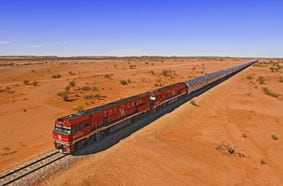 Snake across Australia on The Ghan