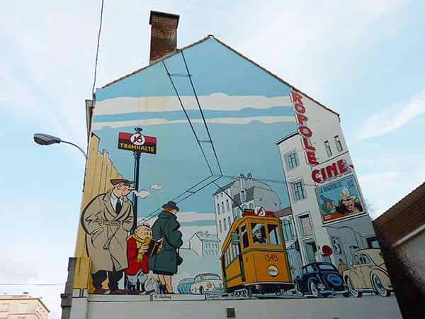 Following Tin Tin around Brussels